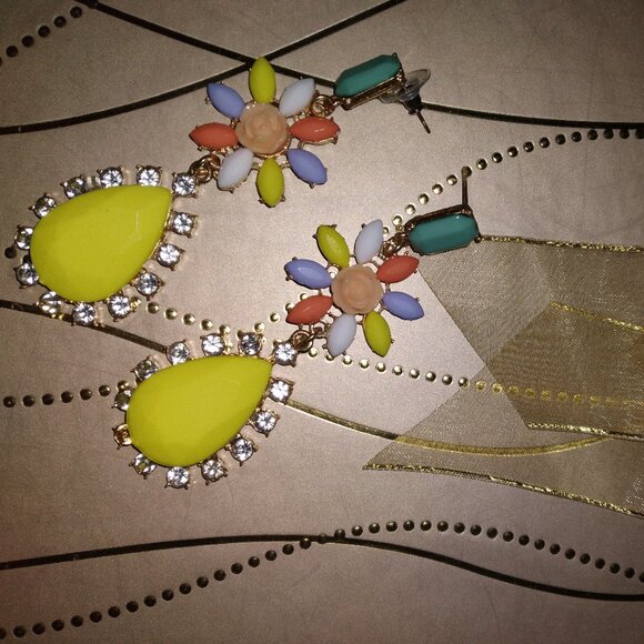 Long Stud lock 10 Earrings, No locks, Can be used to make different design - Picture 4 of 6